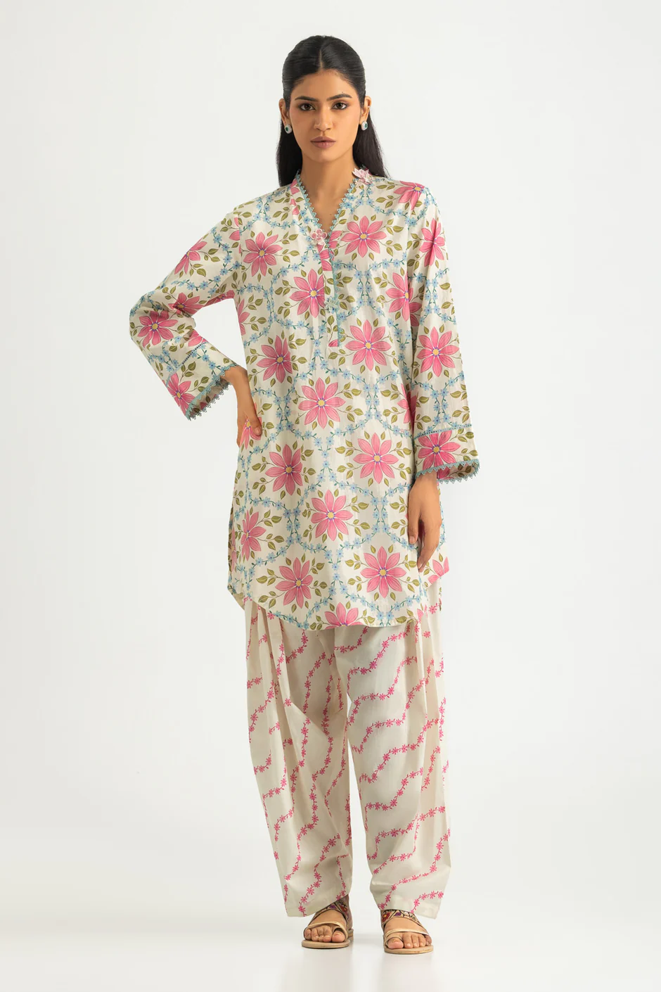 Cambric Printed Co-Ord Set